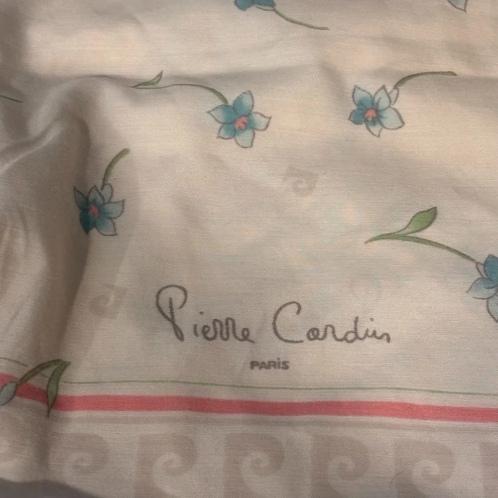 VTG Ruffled Floral Pierre Cardin Burlington Standard Pillow Cases & Full Sheet